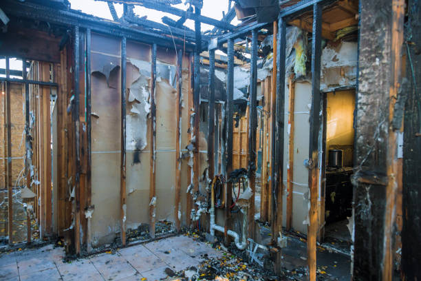 Professional Fire Damage Assessment technician working in Massapequa, NY